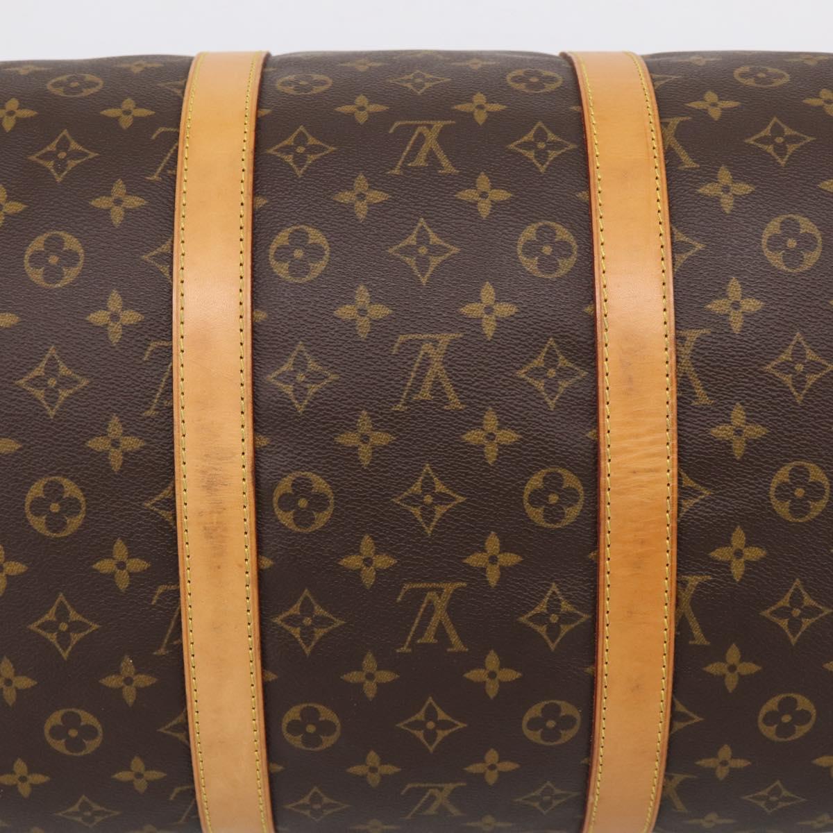 LOUIS VUITTON Monogram Keepall Bandouliere 55 Boston Bag M41414 LV Auth 209601V