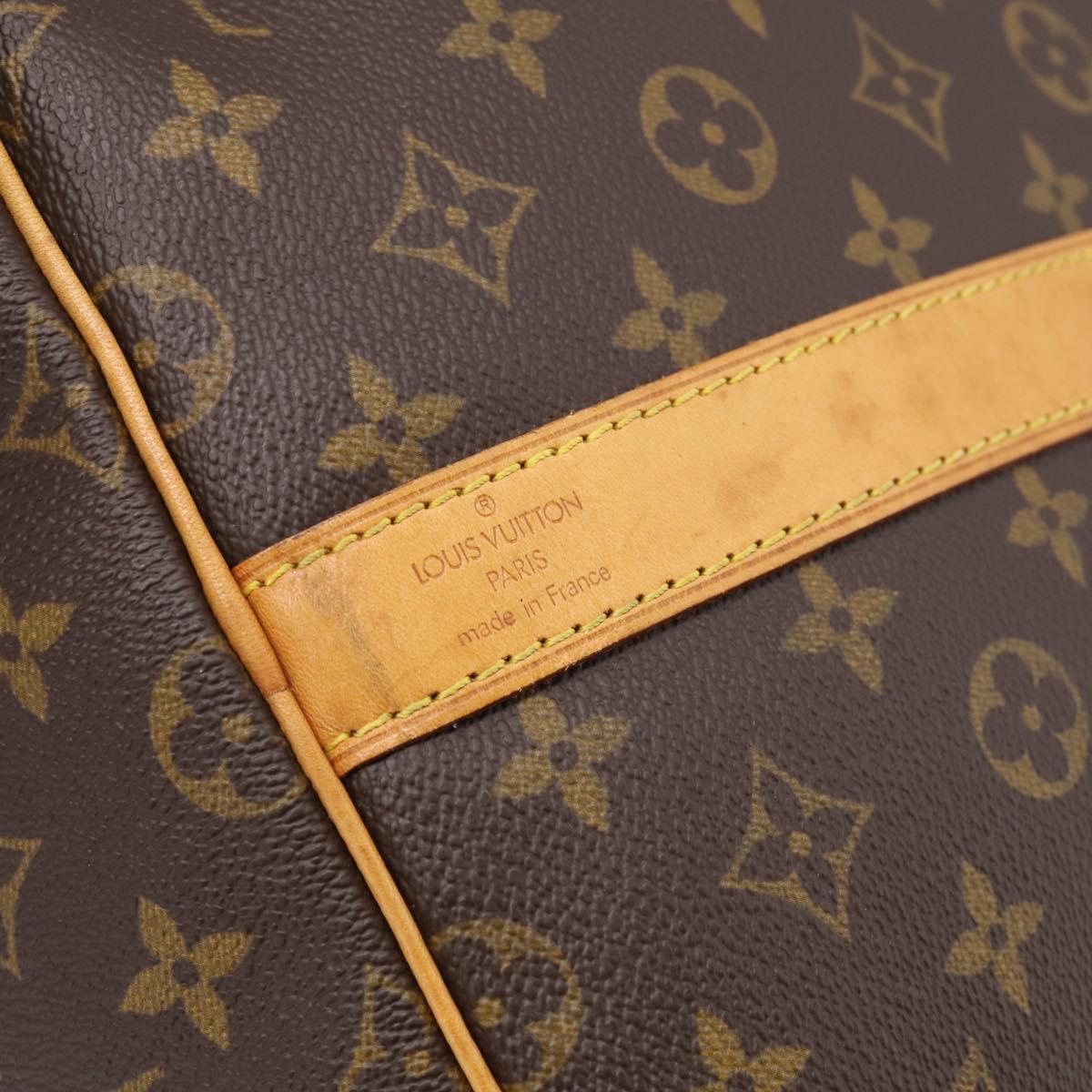 LOUIS VUITTON Monogram Keepall Bandouliere 55 Boston Bag M41414 LV Auth 209601V