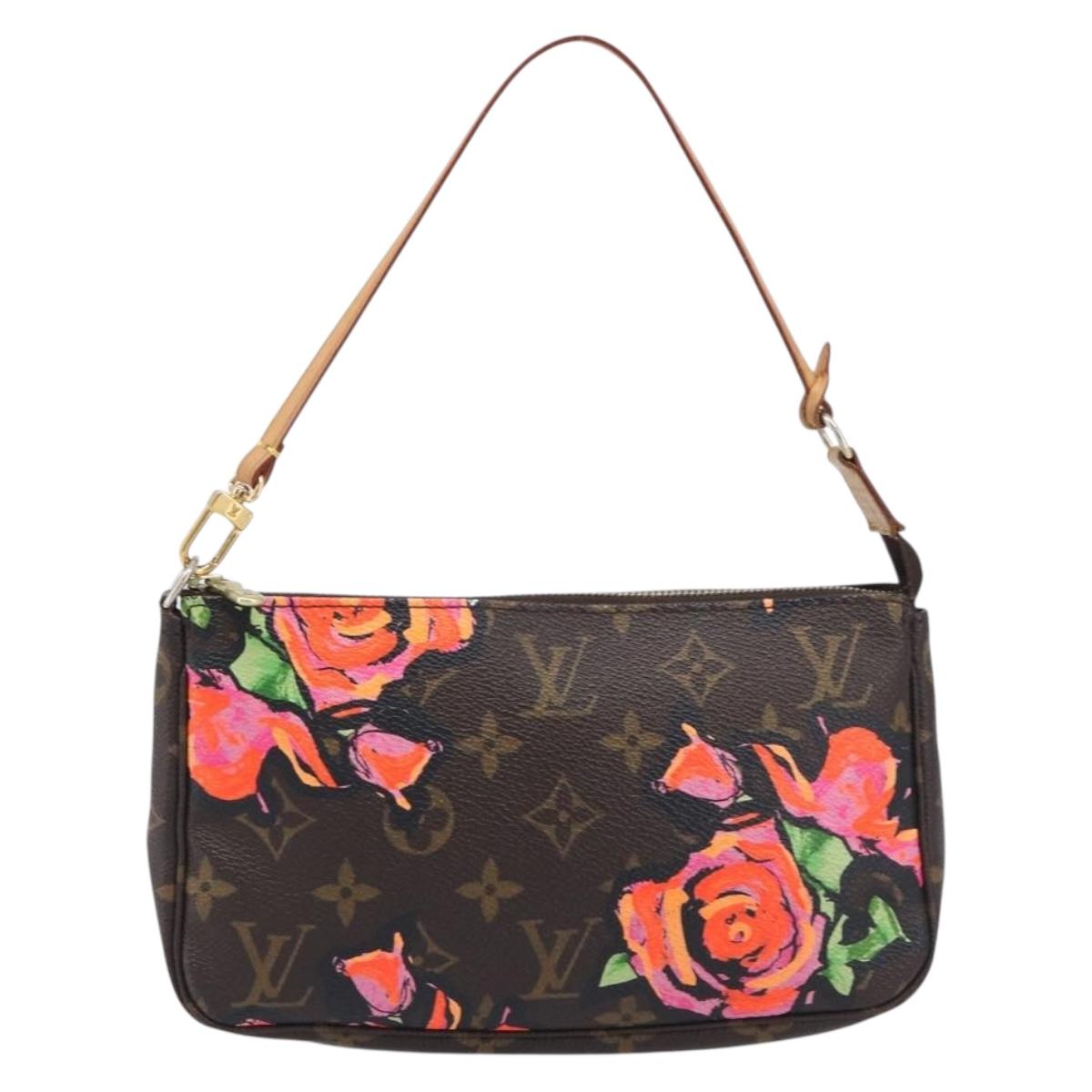 LOUIS VUITTON Monogram Rose Pochette Accessoires Pouch M48615 LV Auth 209616V
