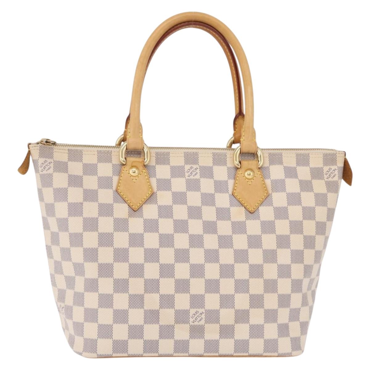 LOUIS VUITTON Damier Azur Saleya PM Tote Bag N51186 LV Auth 209617A