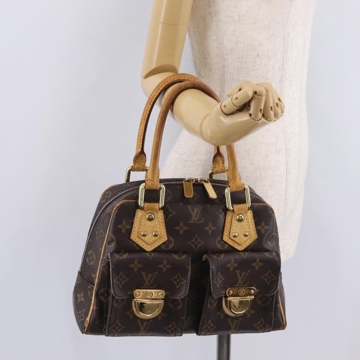 LOUIS VUITTON Monogram Manhattan PM Hand Bag M40026 LV Auth 209632