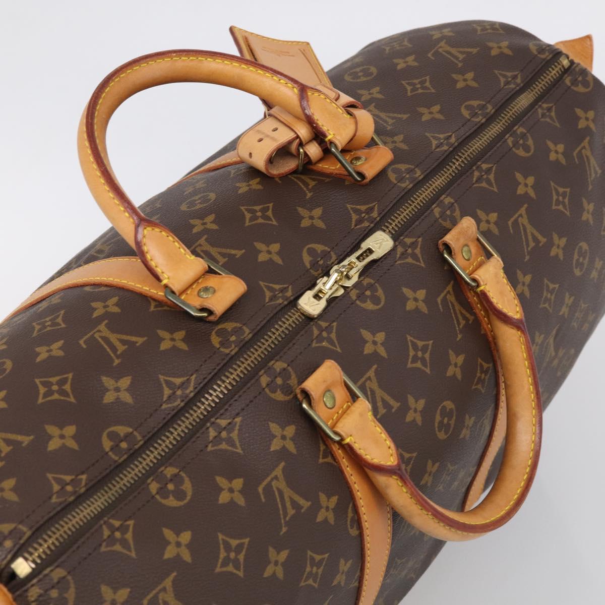 LOUIS VUITTON Monogram Keepall 50 Boston Bag M41426 LV Auth 209633V