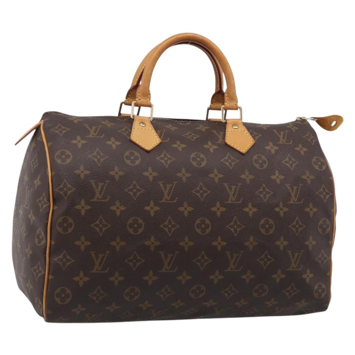 LOUIS VUITTON Monogram Speedy 35 Hand Bag M41524 LV Auth 209634V