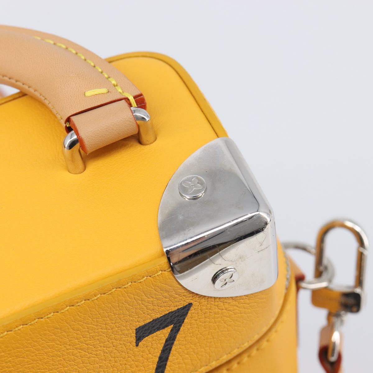 LOUIS VUITTON Vertical Box Trunk Shoulder Bag Saffron M59666 Auth 209644SAM