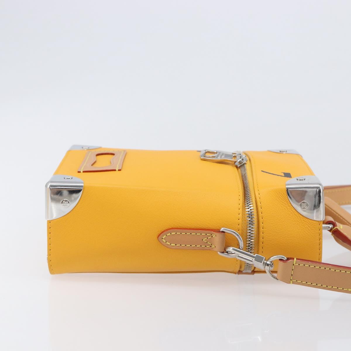 LOUIS VUITTON Vertical Box Trunk Shoulder Bag Saffron M59666 Auth 209644SAM