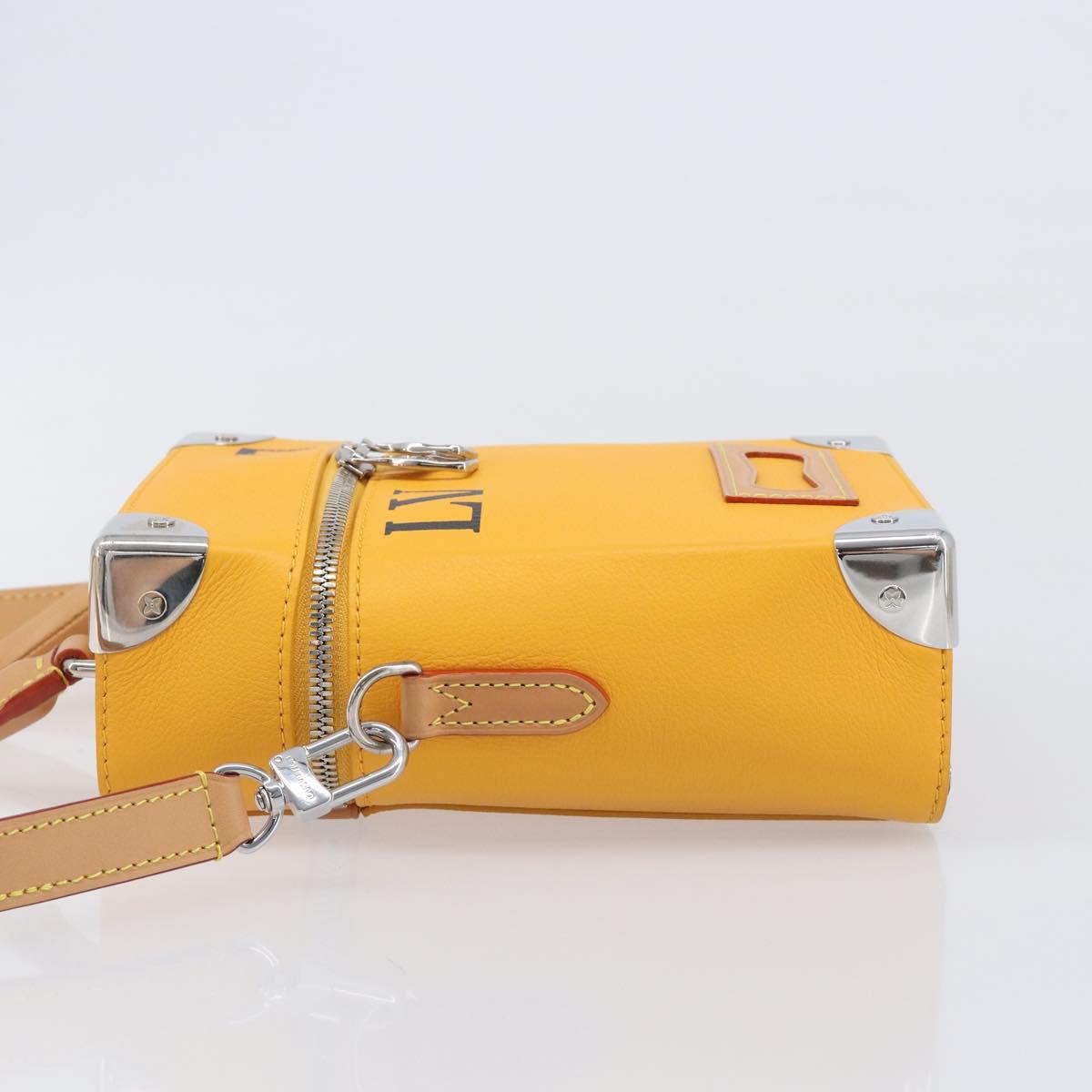 LOUIS VUITTON Vertical Box Trunk Shoulder Bag Saffron M59666 Auth 209644SAM