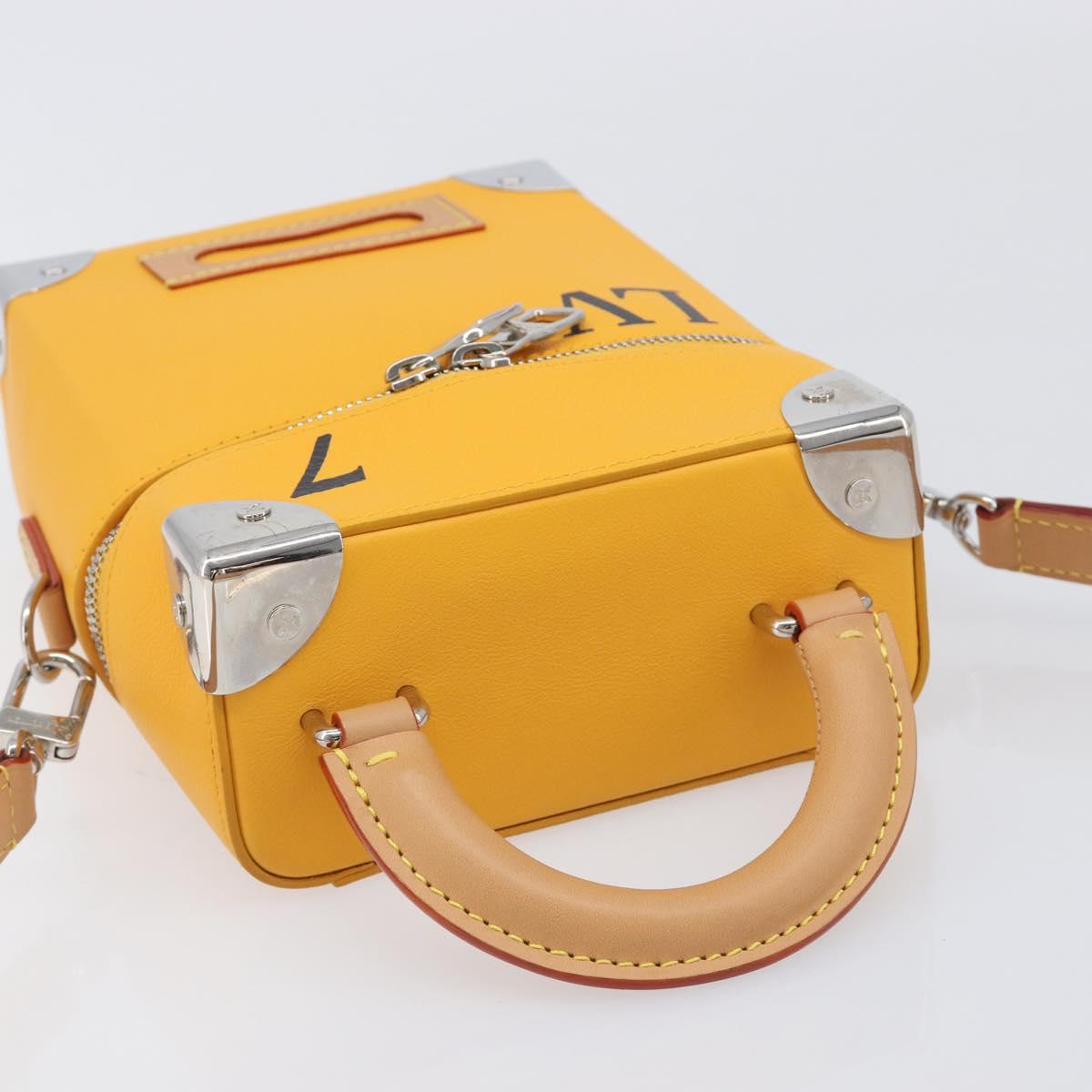 LOUIS VUITTON Vertical Box Trunk Shoulder Bag Saffron M59666 Auth 209644SAM