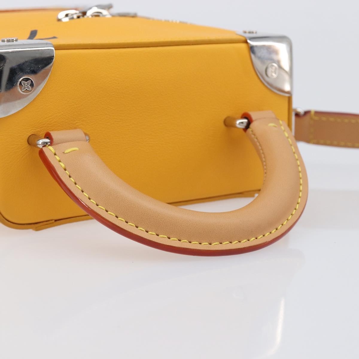 LOUIS VUITTON Vertical Box Trunk Shoulder Bag Saffron M59666 Auth 209644SAM