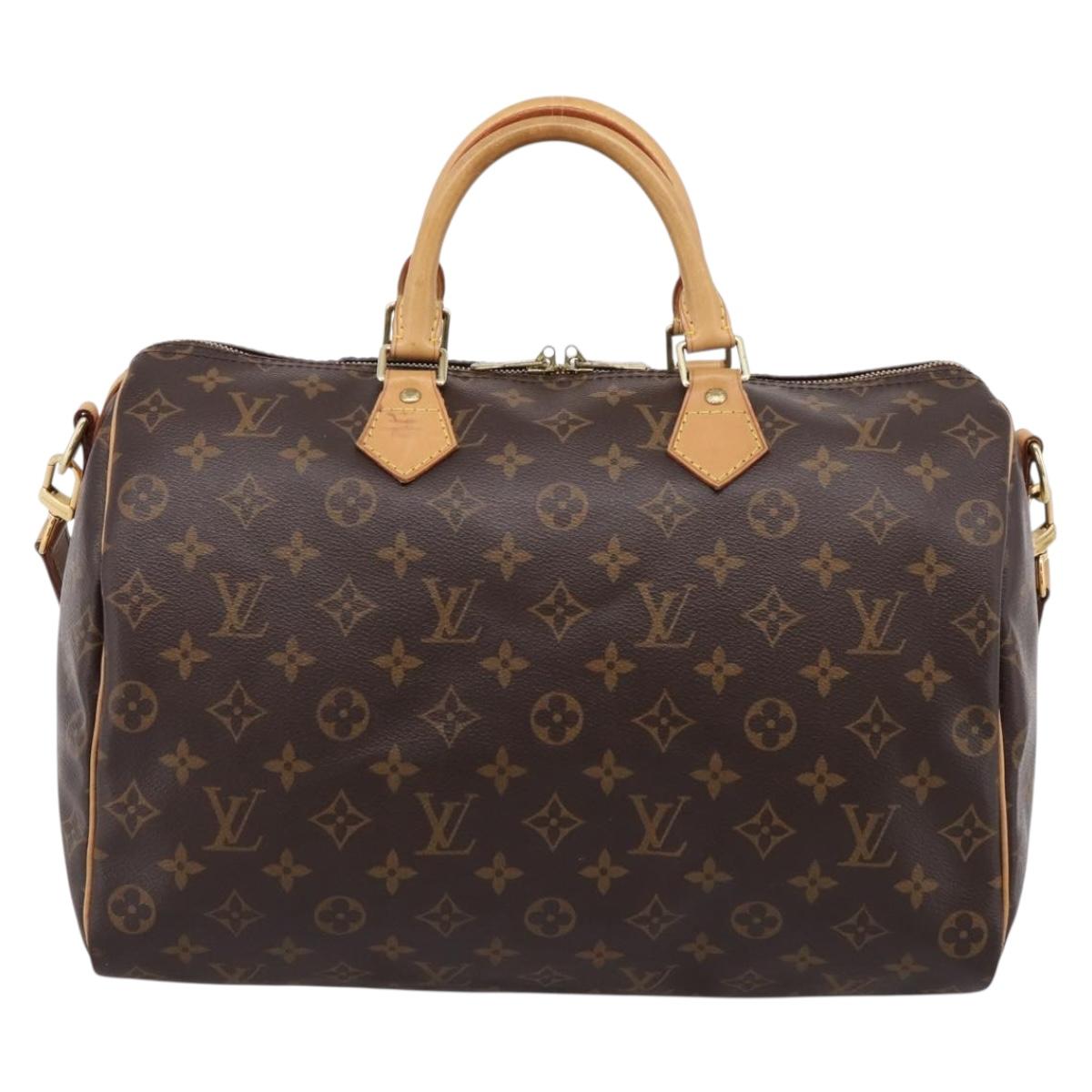 LOUIS VUITTON Monogram Speedy Bandouliere 35 Hand Bag M41111 LV Auth 209645A