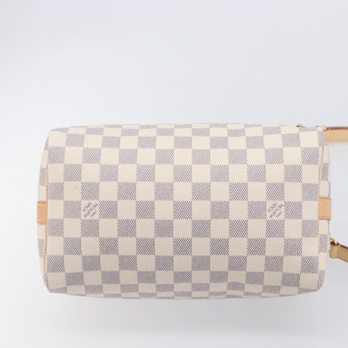 LOUIS VUITTON Damier Azur Speedy Bandouliere 25 Hand Bag N41374 Auth 209646SAV