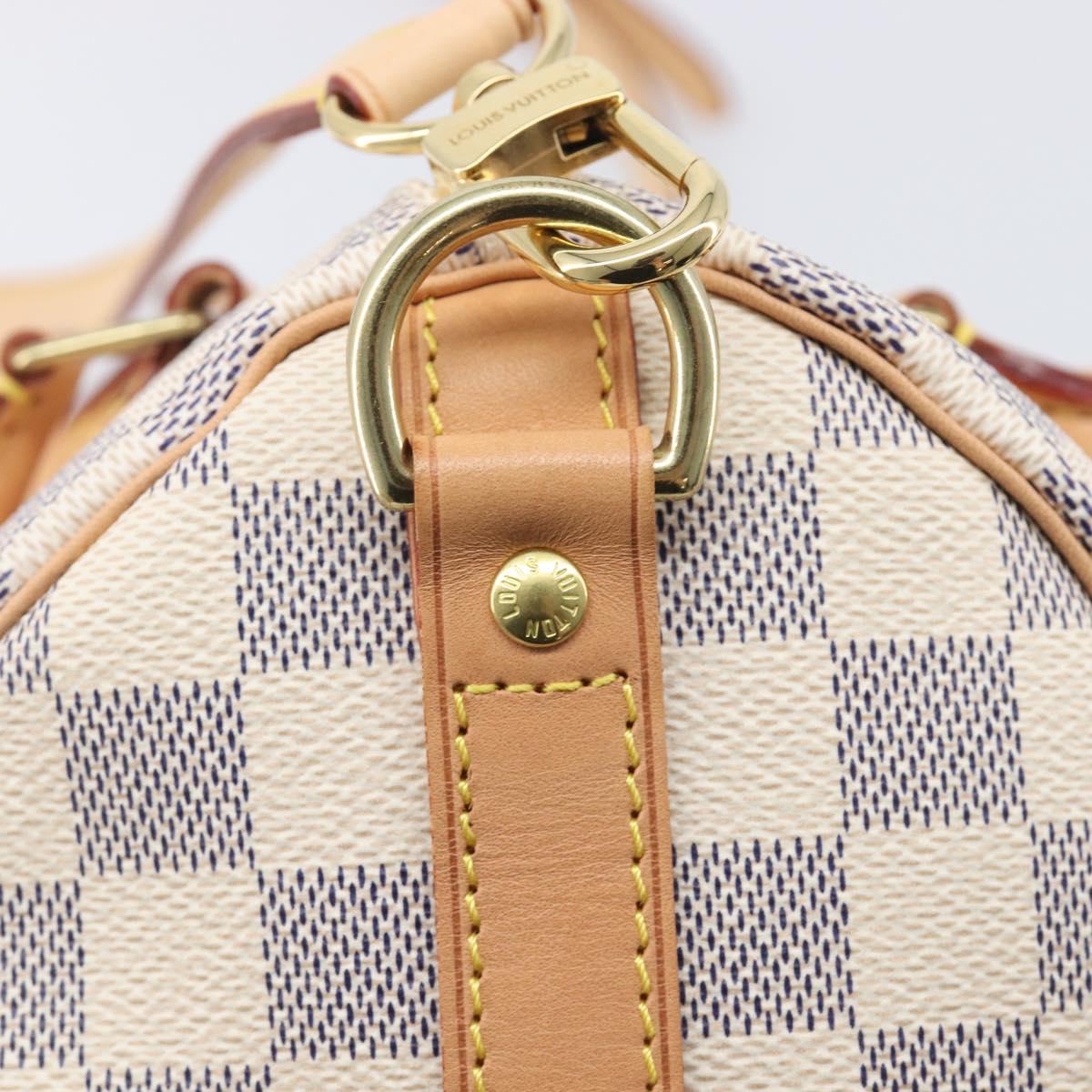 LOUIS VUITTON Damier Azur Speedy Bandouliere 25 Hand Bag N41374 Auth 209646SAV