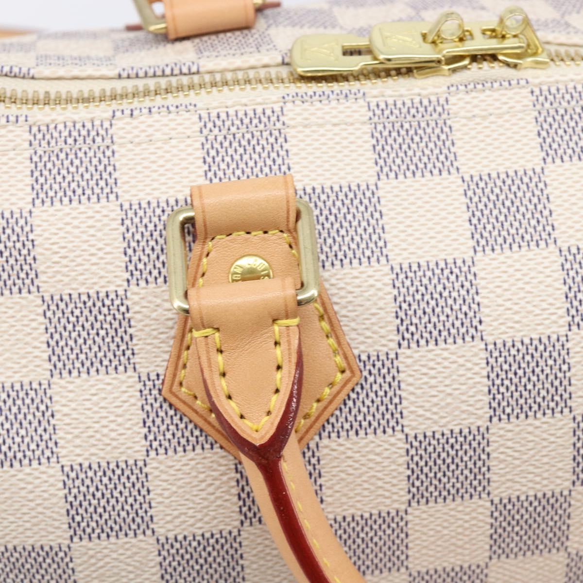 LOUIS VUITTON Damier Azur Speedy Bandouliere 25 Hand Bag N41374 Auth 209646SAV