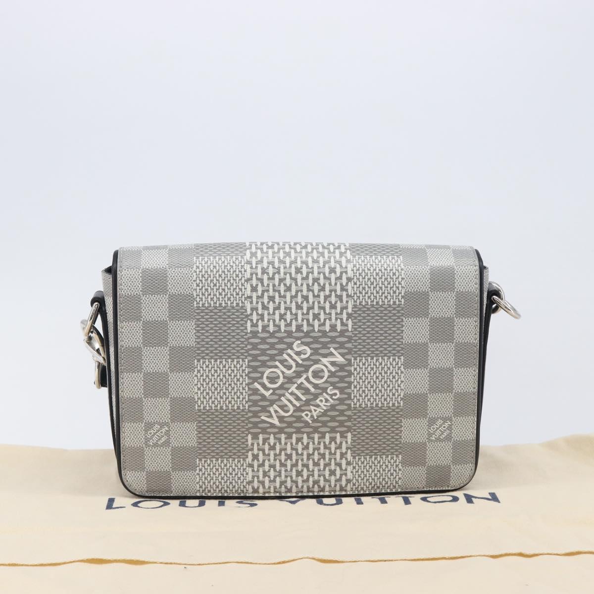 LOUIS VUITTON Damier Graphite Studio Messenger Antarctica N50014 Auth 209647SAM