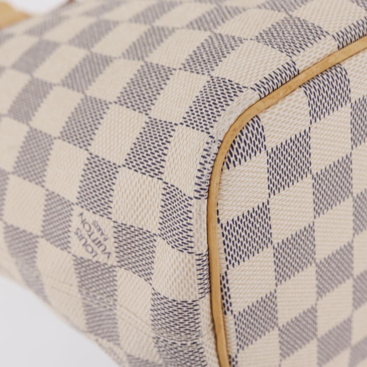 LOUIS VUITTON Damier Azur Saleya PM Tote Bag N51186 LV Auth 209650