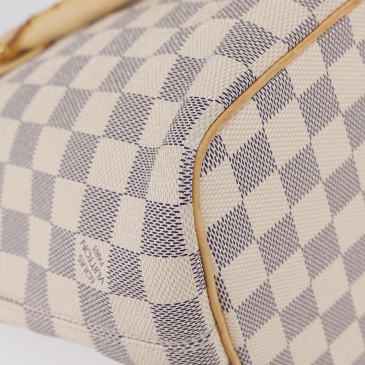 LOUIS VUITTON Damier Azur Saleya PM Tote Bag N51186 LV Auth 209650
