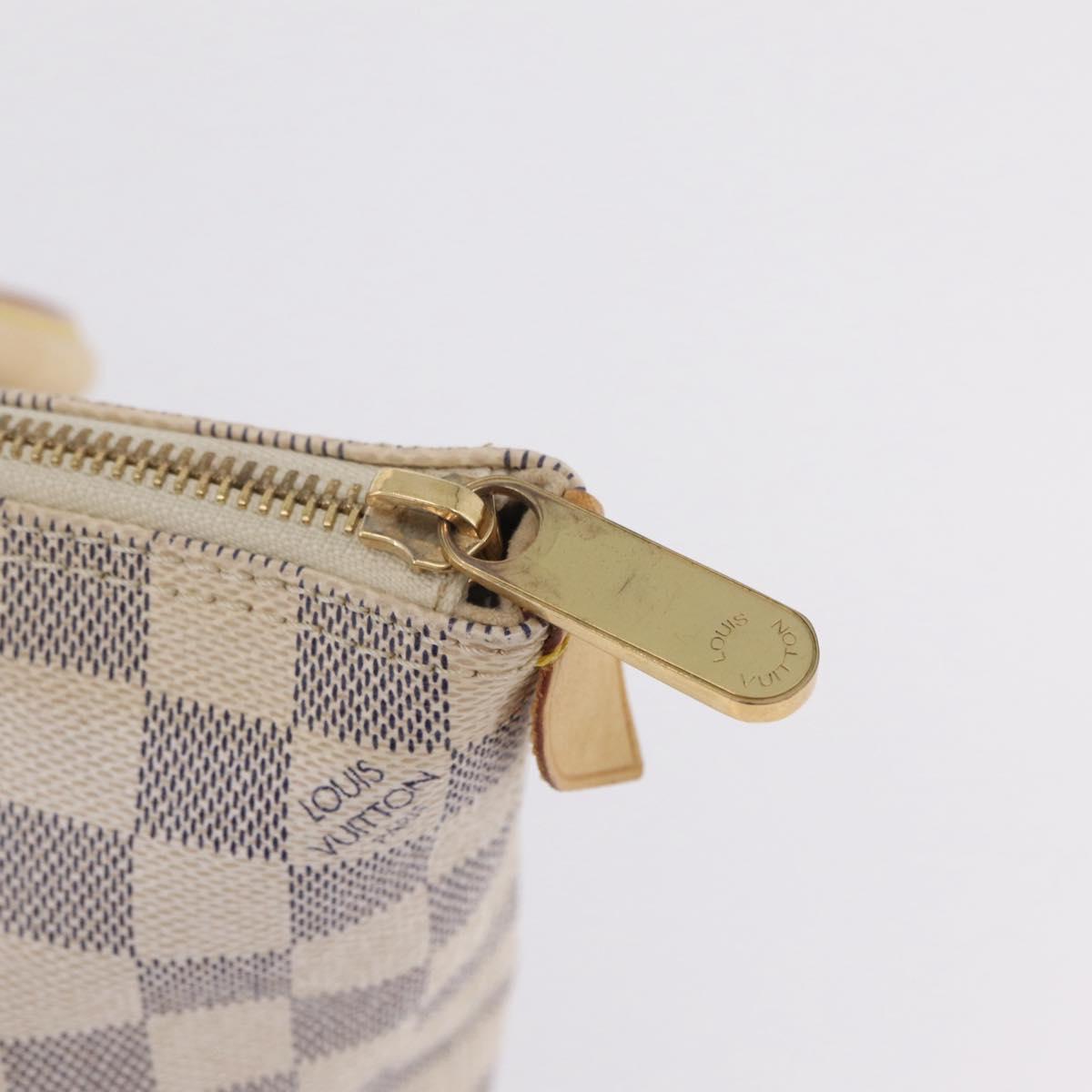 LOUIS VUITTON Damier Azur Saleya PM Tote Bag N51186 LV Auth 209650