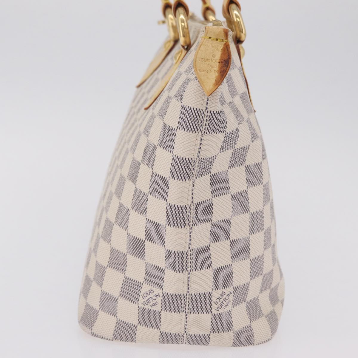 LOUIS VUITTON Damier Azur Saleya PM Tote Bag N51186 LV Auth 209650