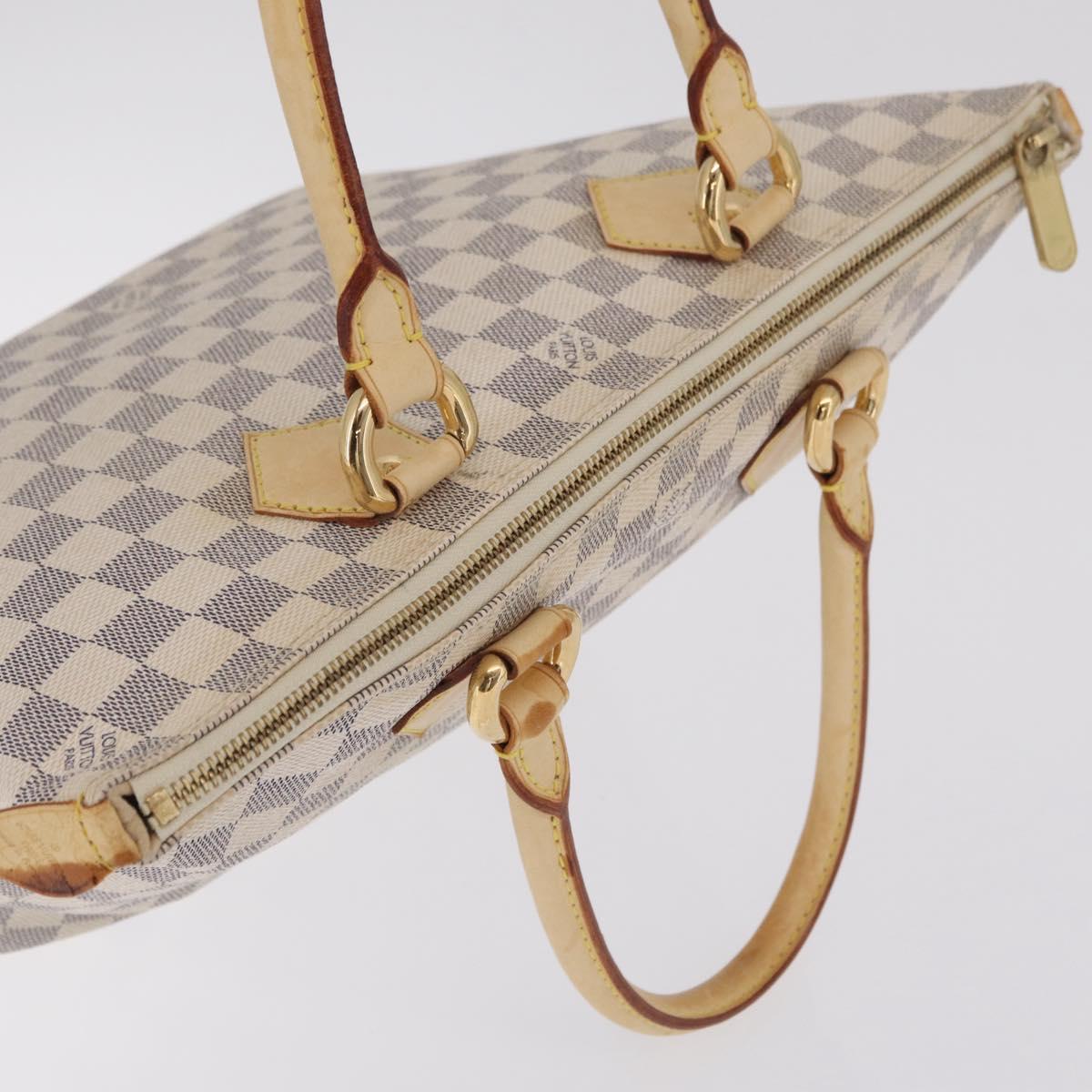 LOUIS VUITTON Damier Azur Saleya PM Tote Bag N51186 LV Auth 209650