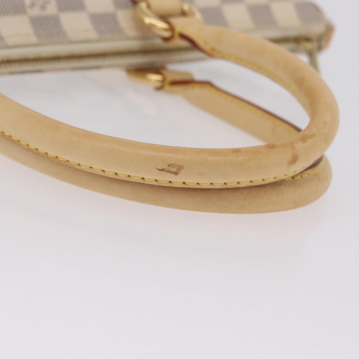 LOUIS VUITTON Damier Azur Saleya PM Tote Bag N51186 LV Auth 209650