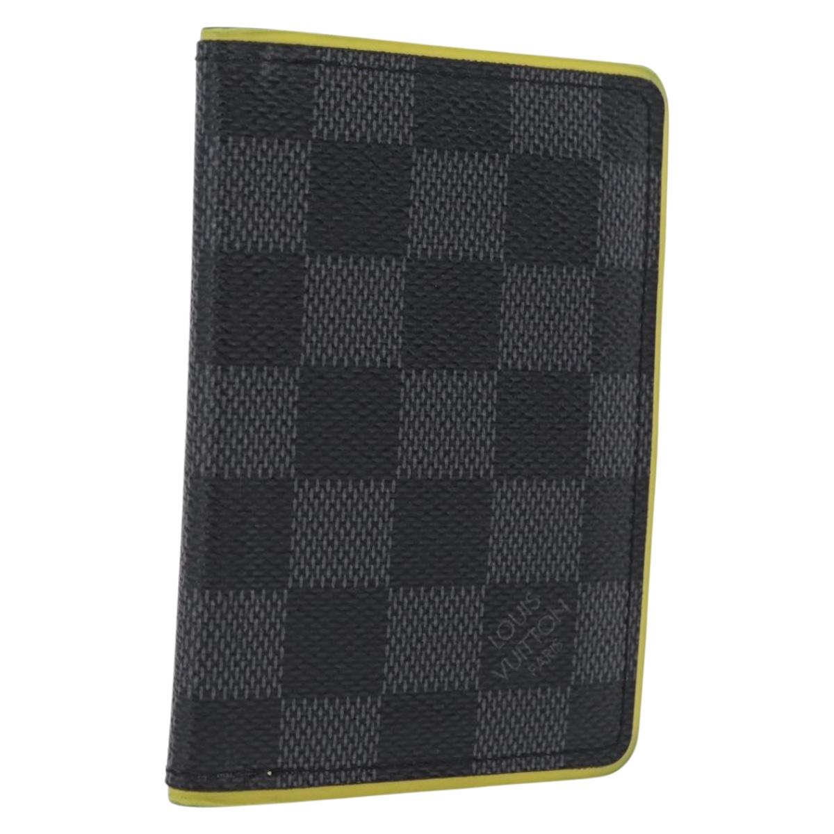 LOUIS VUITTON Damier Graphite Organizer De Poch Card Case N63255 LV Auth 209668A