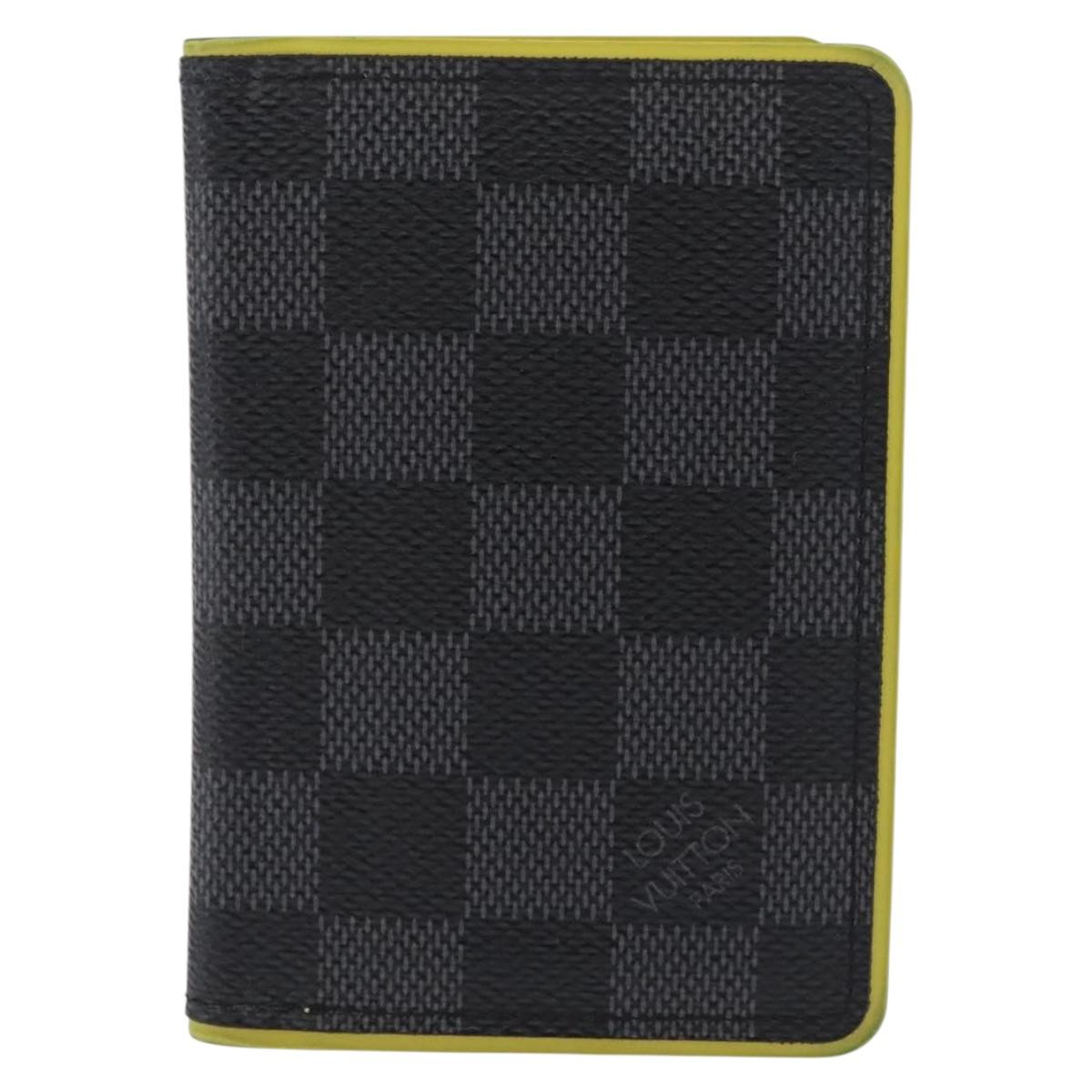 LOUIS VUITTON Damier Graphite Organizer De Poch Card Case N63255 LV Auth 209668A