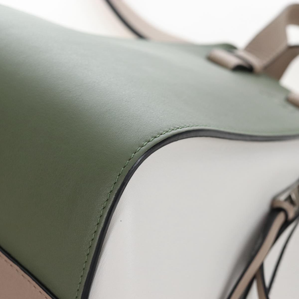 LOEWE Hammock Small Hand Bag Leather 2way Khaki Beige Auth 209674M