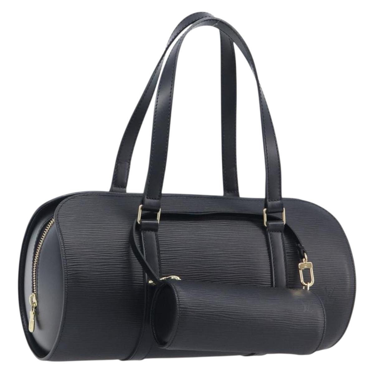 LOUIS VUITTON Epi Soufflot Hand Bag Black M52222 LV Auth 209676V