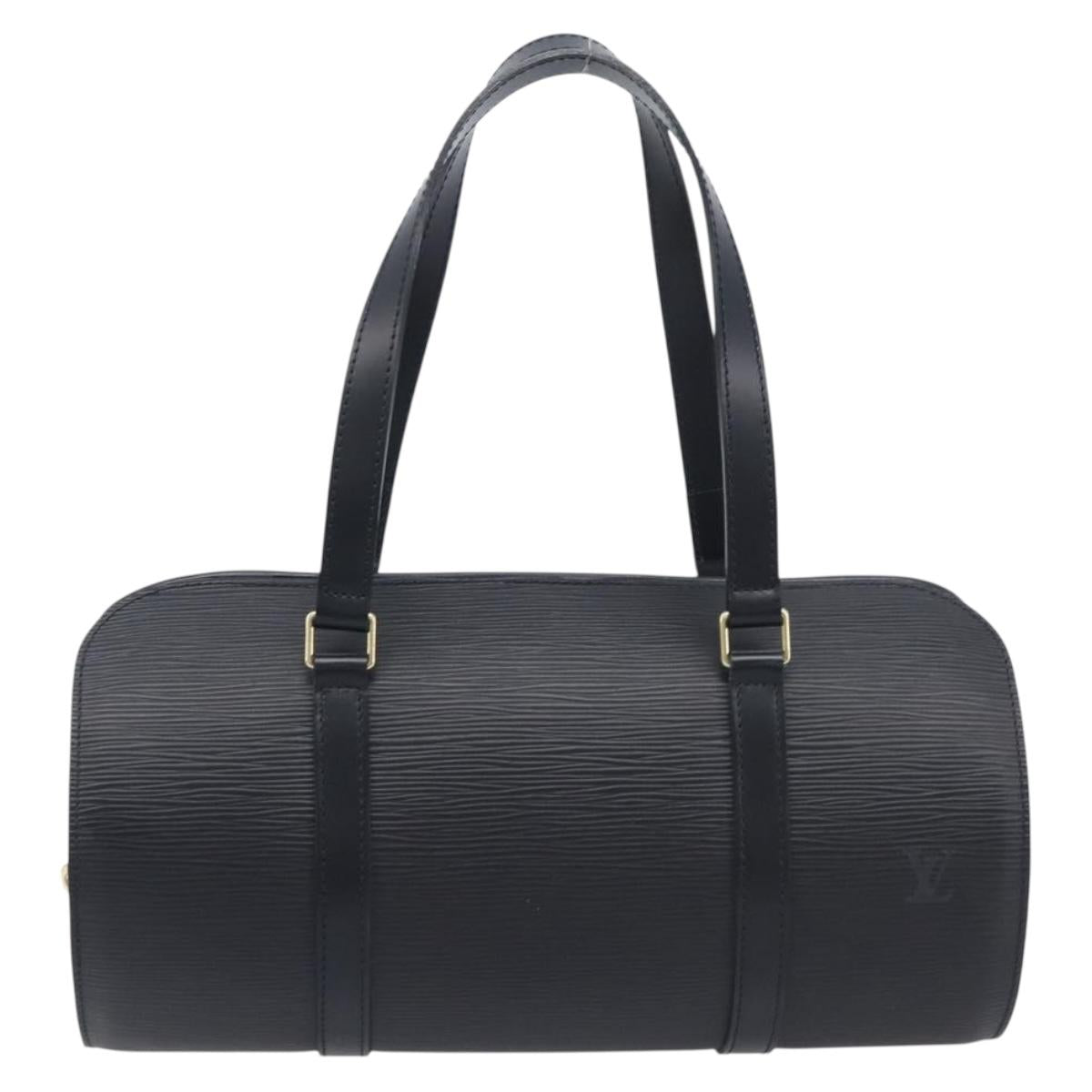 LOUIS VUITTON Epi Soufflot Hand Bag Black M52222 LV Auth 209676V