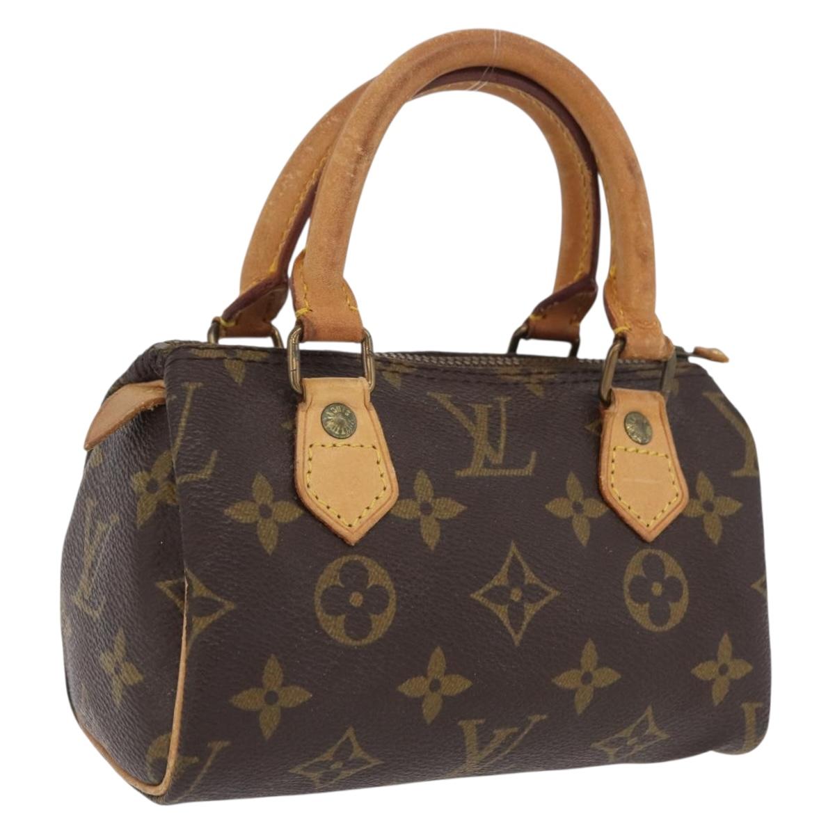 LOUIS VUITTON Monogram Mini Speedy Hand Bag M41534 LV Auth 209679