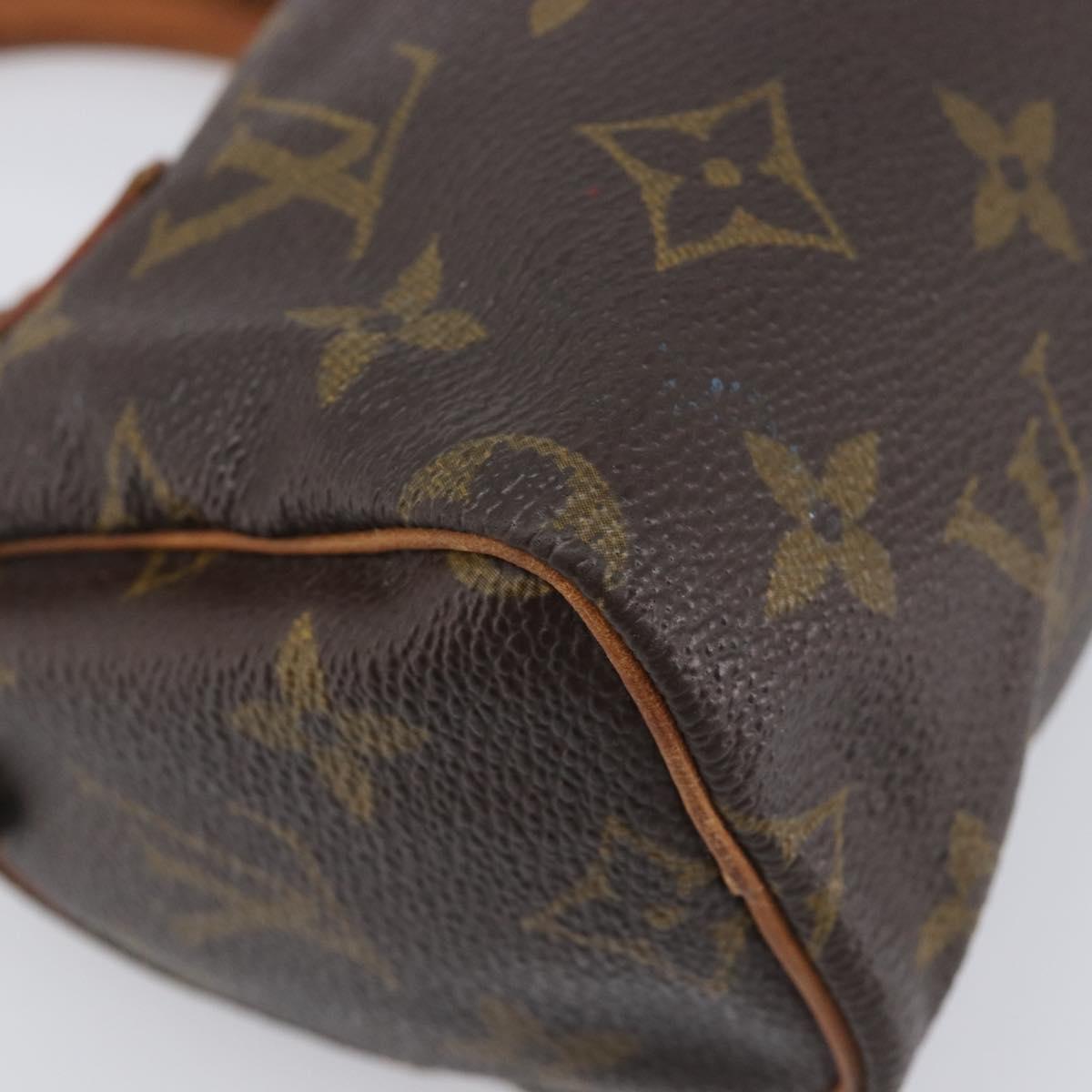 LOUIS VUITTON Monogram Mini Speedy Hand Bag M41534 LV Auth 209680