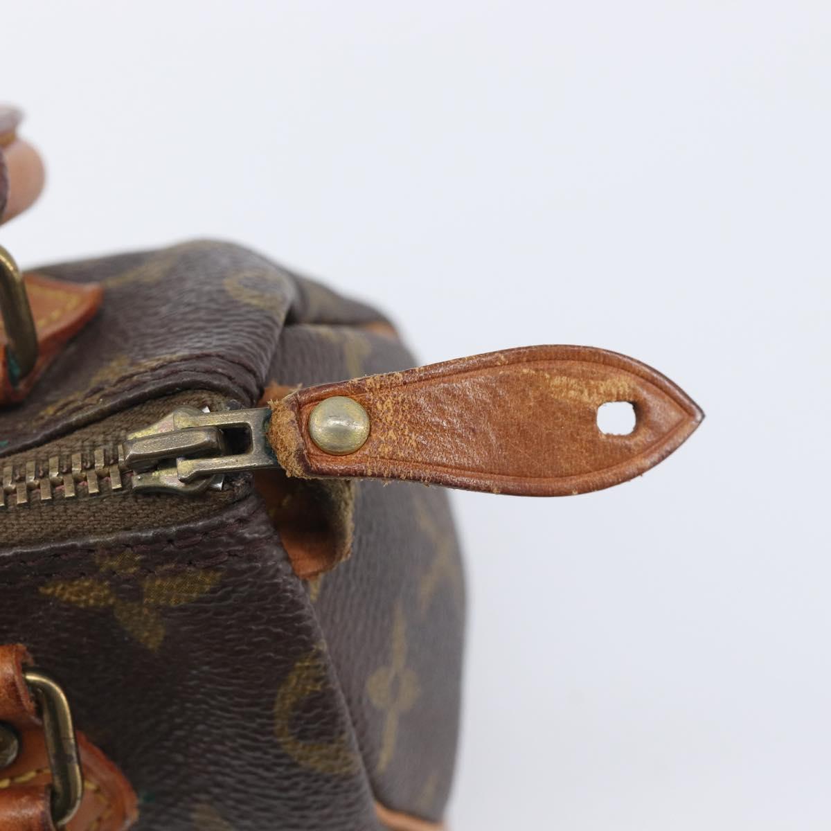LOUIS VUITTON Monogram Mini Speedy Hand Bag M41534 LV Auth 209680