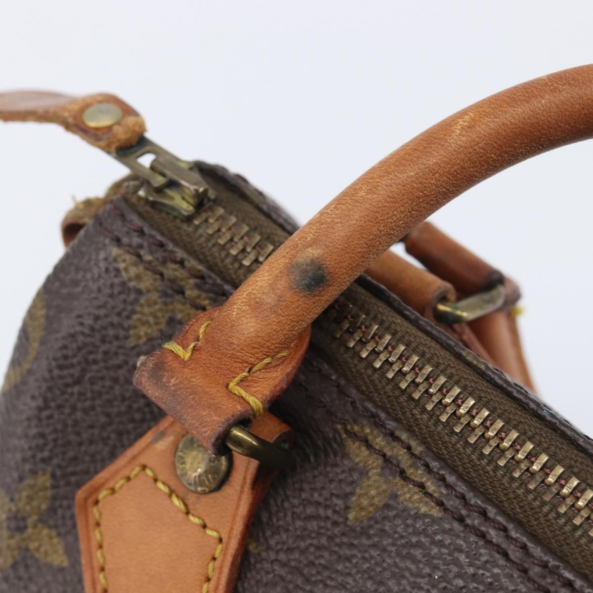 LOUIS VUITTON Monogram Mini Speedy Hand Bag M41534 LV Auth 209680