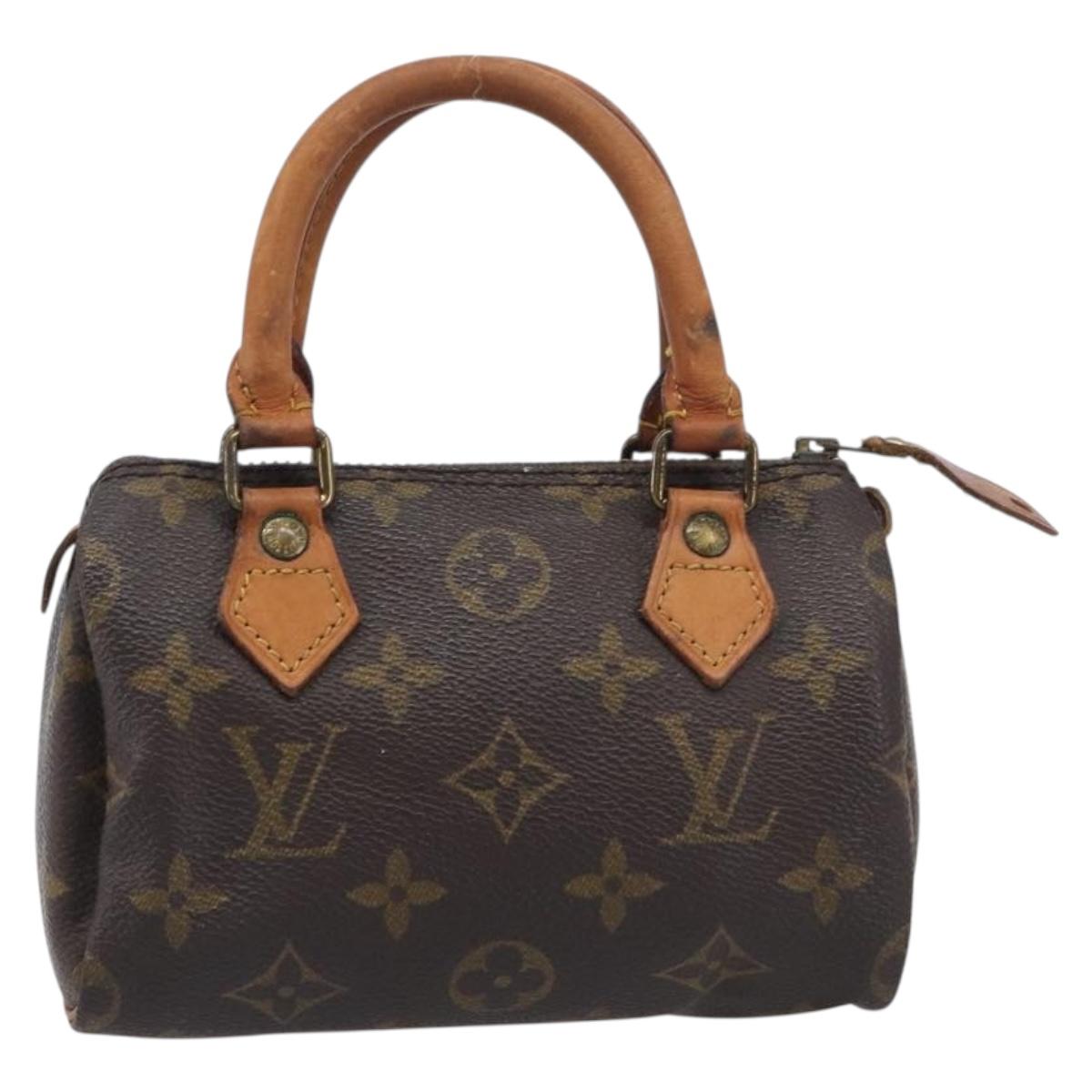 LOUIS VUITTON Monogram Mini Speedy Hand Bag M41534 LV Auth 209680