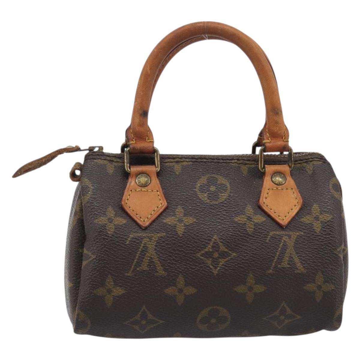 LOUIS VUITTON Monogram Mini Speedy Hand Bag M41534 LV Auth 209680
