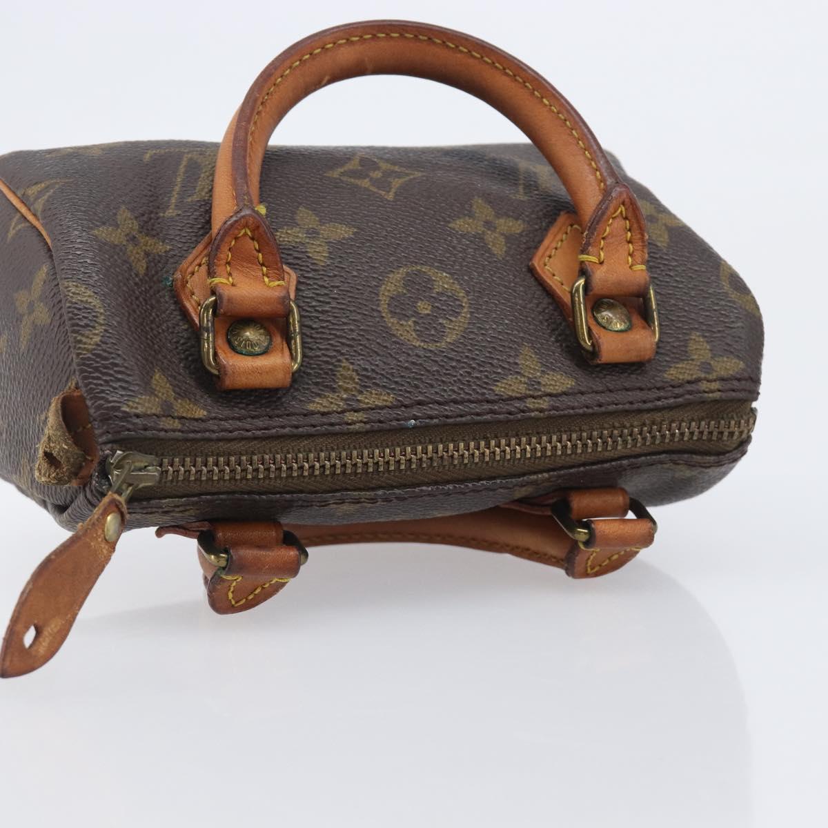 LOUIS VUITTON Monogram Mini Speedy Hand Bag M41534 LV Auth 209680