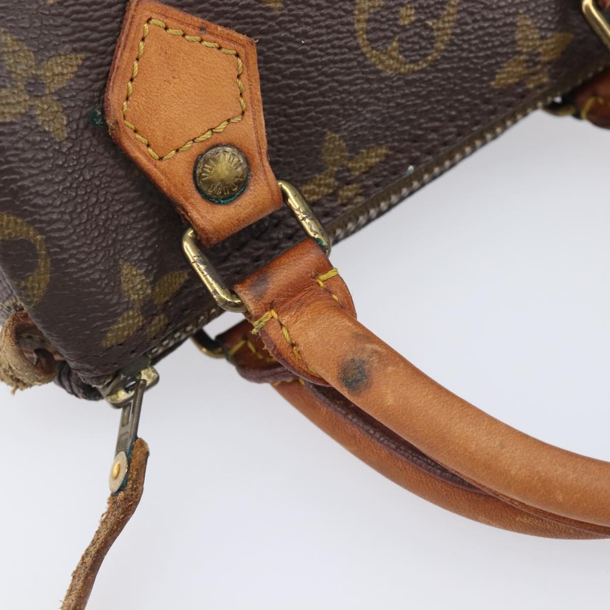 LOUIS VUITTON Monogram Mini Speedy Hand Bag M41534 LV Auth 209680