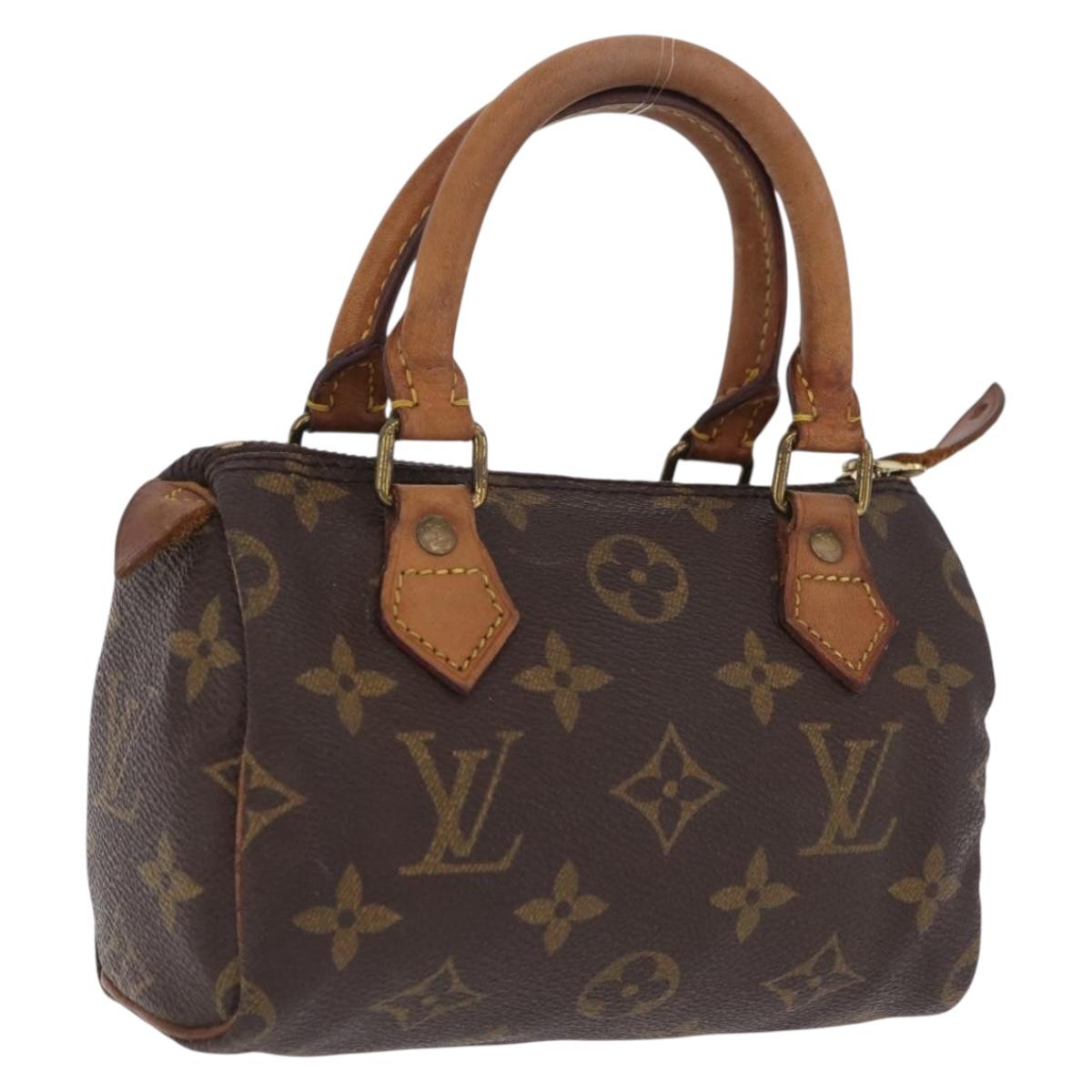LOUIS VUITTON Monogram Mini Speedy Hand Bag M41534 LV Auth 209681
