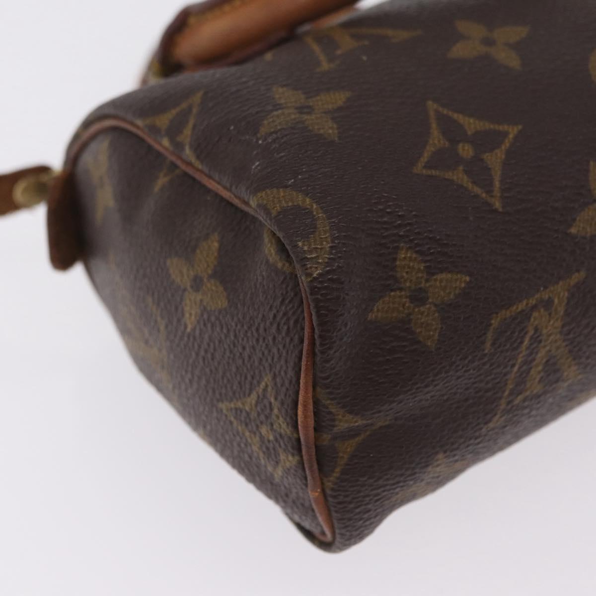 LOUIS VUITTON Monogram Mini Speedy Hand Bag M41534 LV Auth 209681