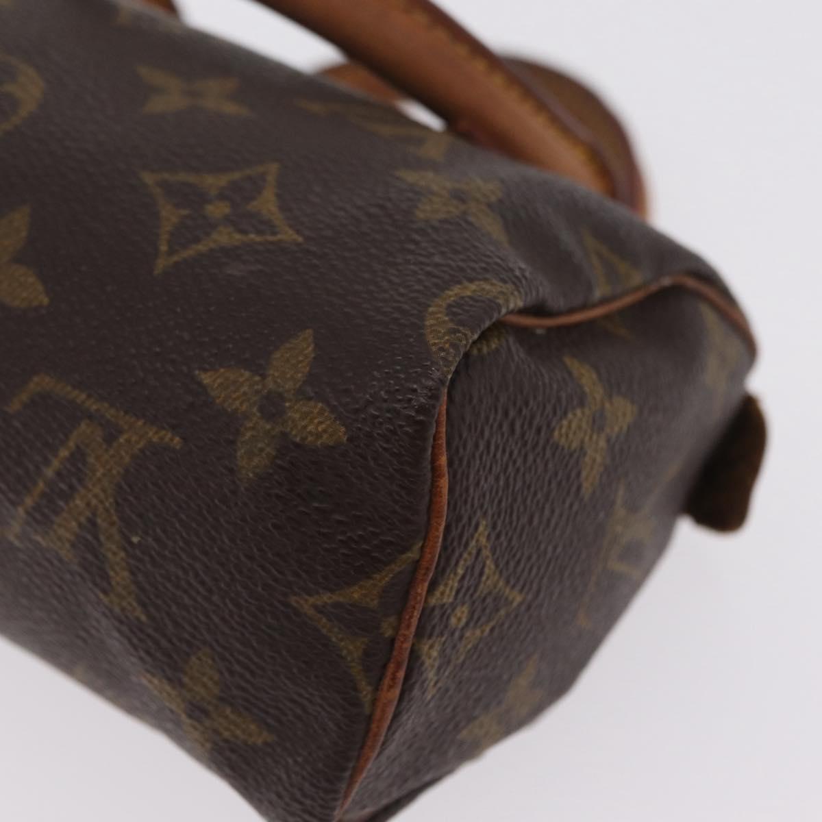 LOUIS VUITTON Monogram Mini Speedy Hand Bag M41534 LV Auth 209681