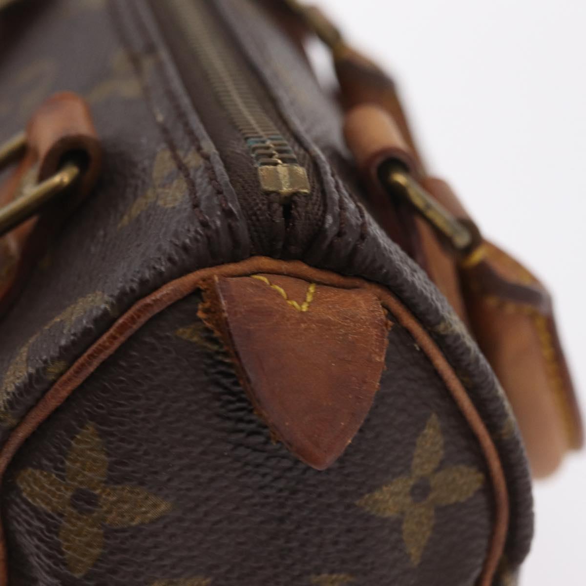 LOUIS VUITTON Monogram Mini Speedy Hand Bag M41534 LV Auth 209681