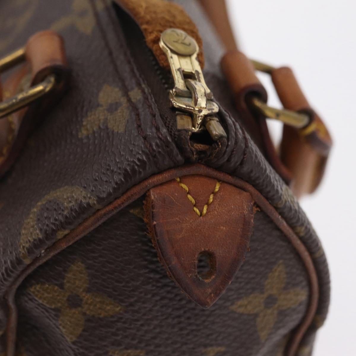 LOUIS VUITTON Monogram Mini Speedy Hand Bag M41534 LV Auth 209681