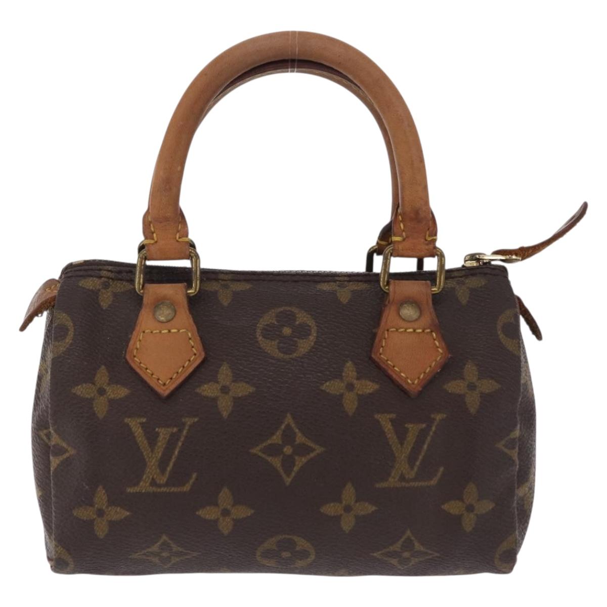 LOUIS VUITTON Monogram Mini Speedy Hand Bag M41534 LV Auth 209681
