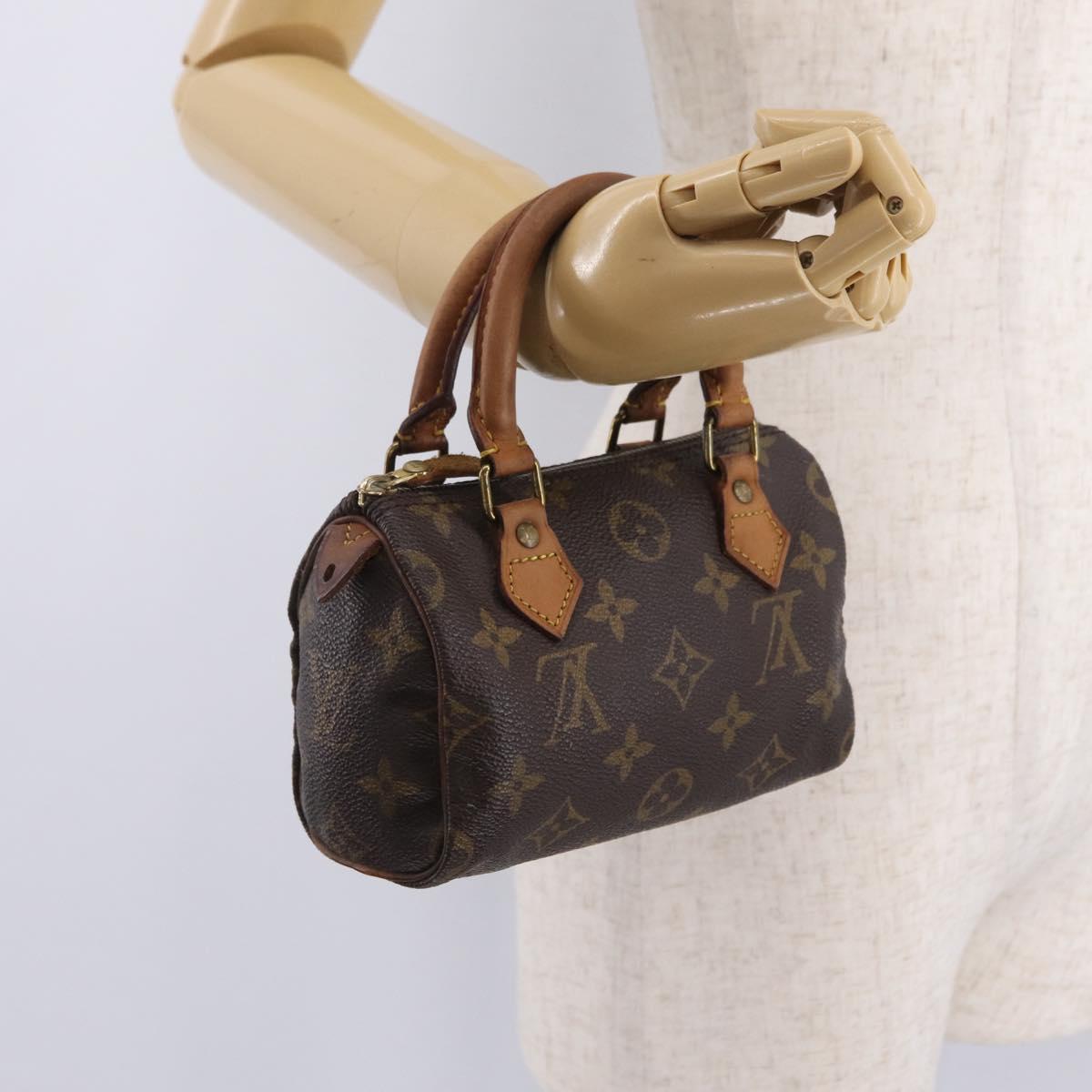 LOUIS VUITTON Monogram Mini Speedy Hand Bag M41534 LV Auth 209681