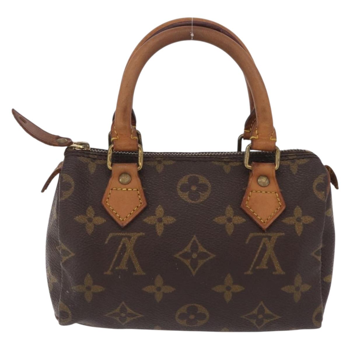 LOUIS VUITTON Monogram Mini Speedy Hand Bag M41534 LV Auth 209681