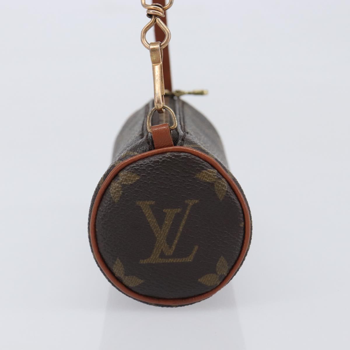 LOUIS VUITTON Monogram Papillon Pouch Pouch LV Auth 209683