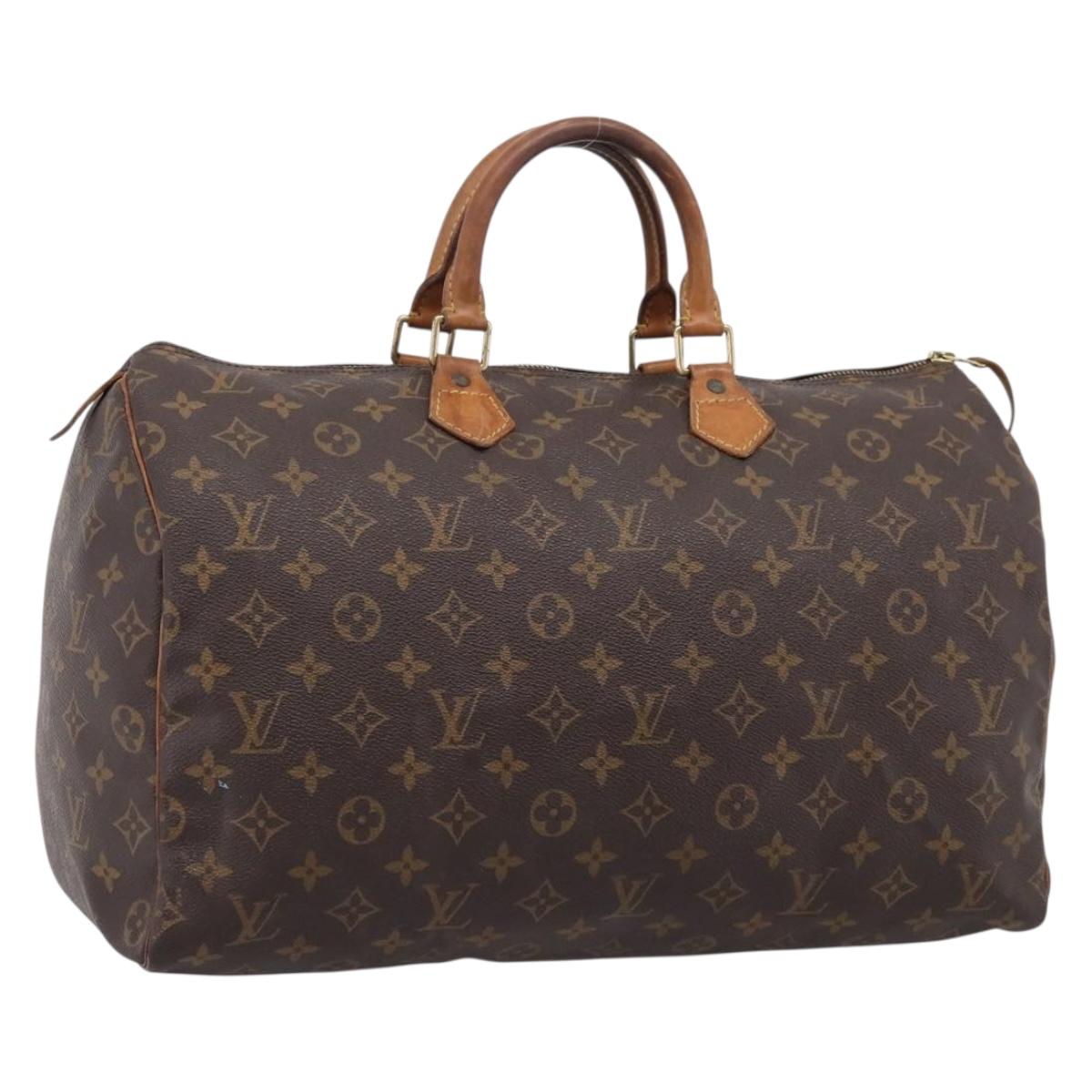 LOUIS VUITTON Monogram Speedy 40 Hand Bag M41522 LV Auth 209686