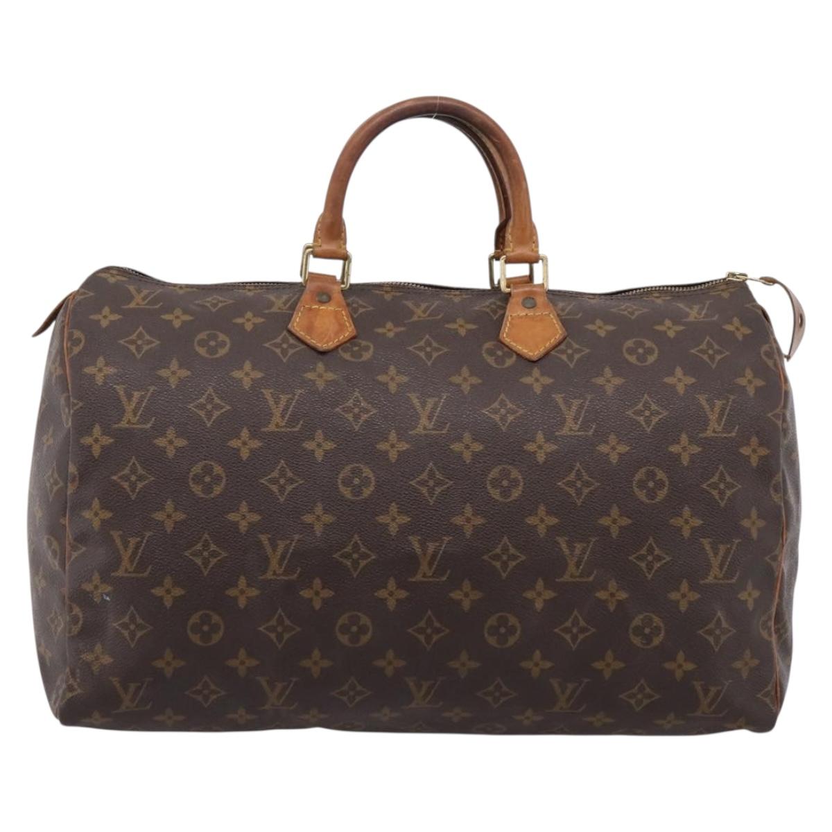 LOUIS VUITTON Monogram Speedy 40 Hand Bag M41522 LV Auth 209686