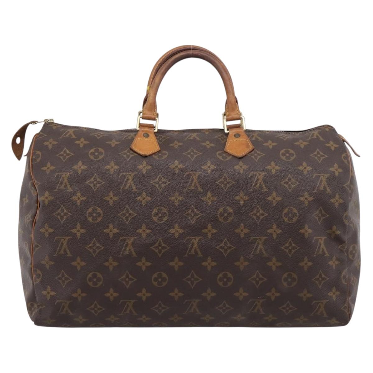 LOUIS VUITTON Monogram Speedy 40 Hand Bag M41522 LV Auth 209686