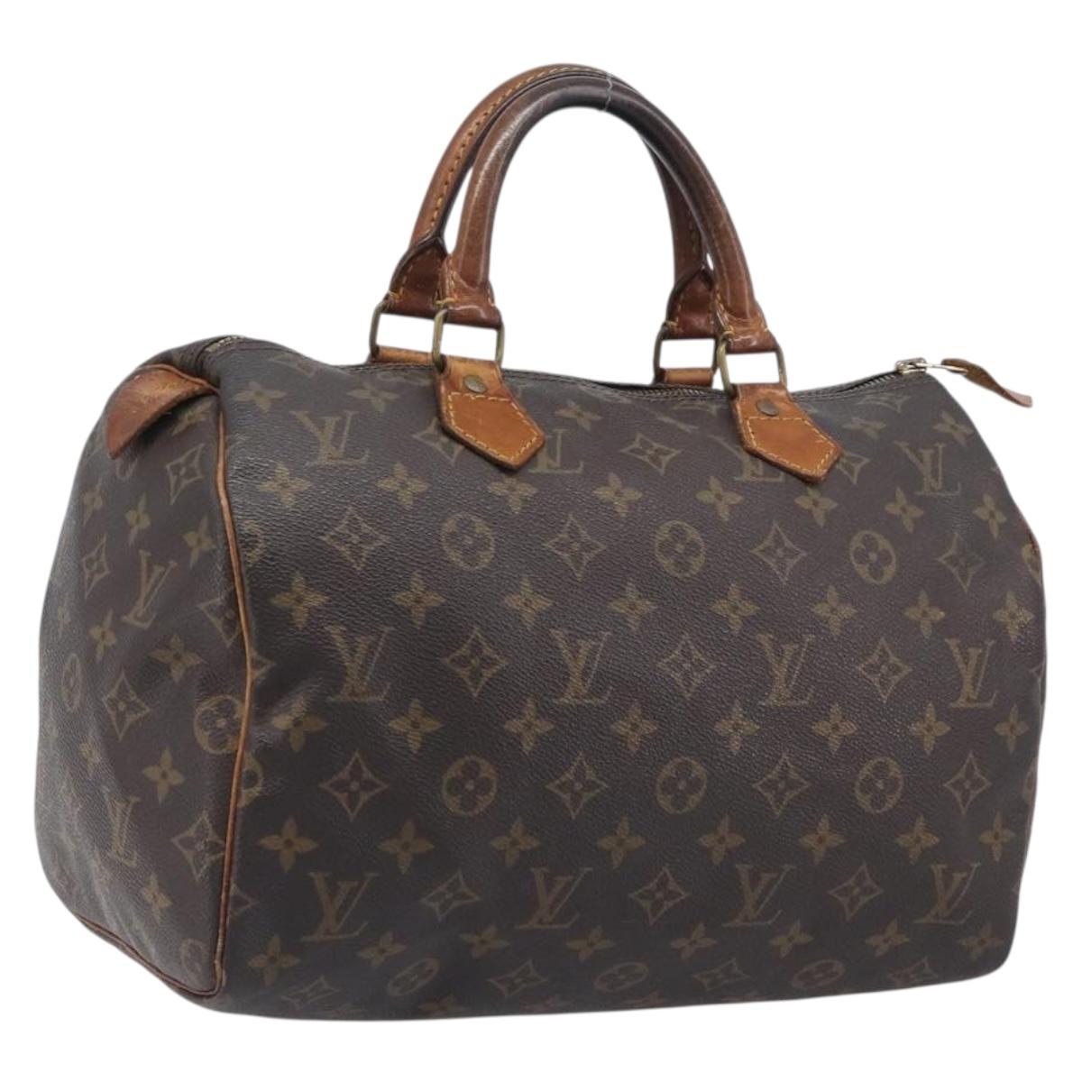 LOUIS VUITTON Monogram Speedy 30 Hand Bag M41526 LV Auth 209687