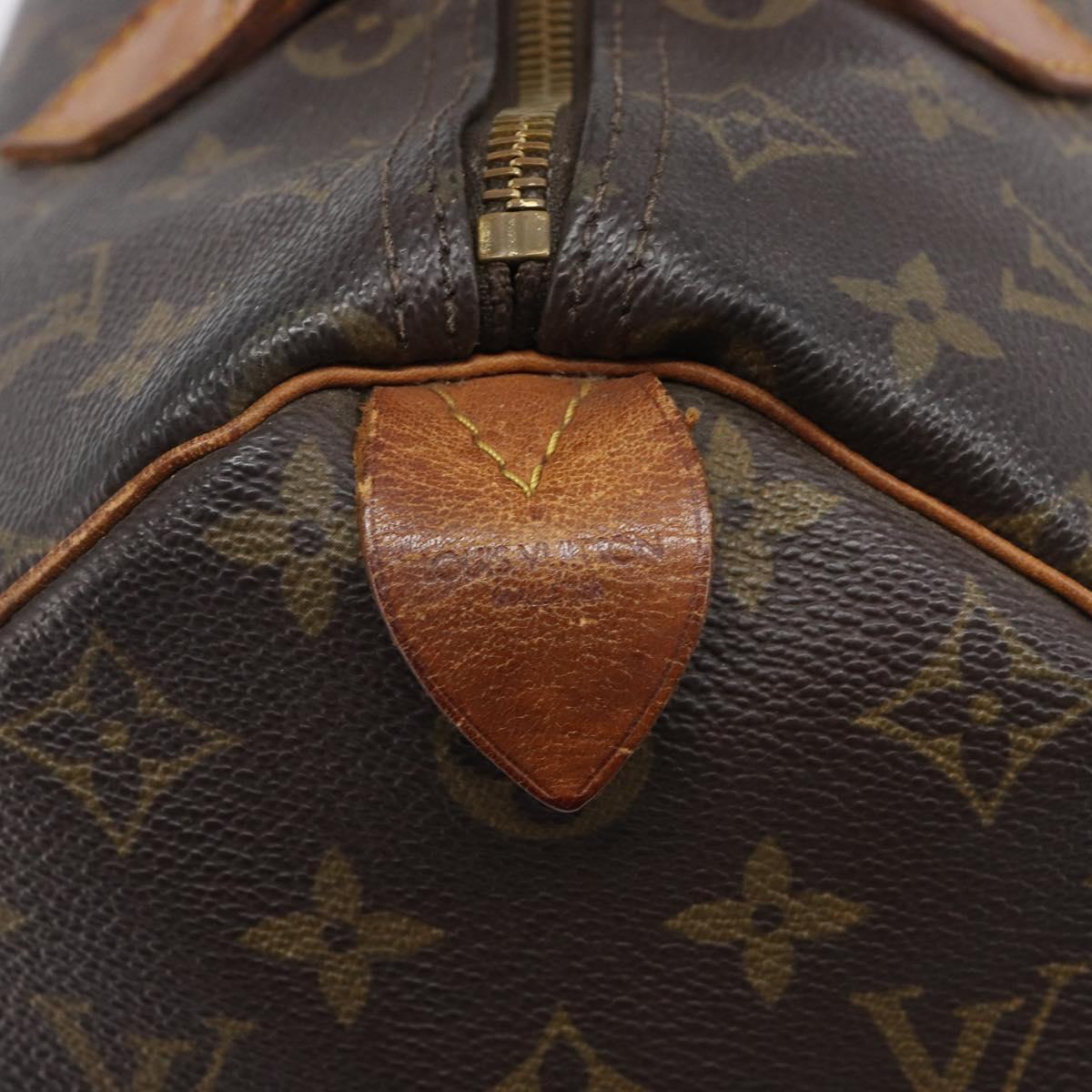 LOUIS VUITTON Monogram Speedy 30 Hand Bag M41526 LV Auth 209687